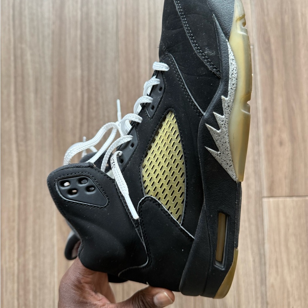 Black and Gold Sneakers